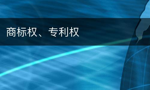 商标权、专利权