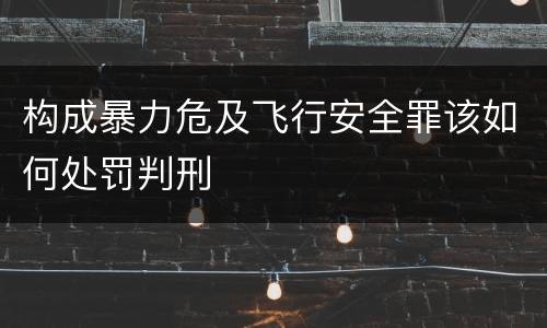 构成暴力危及飞行安全罪该如何处罚判刑