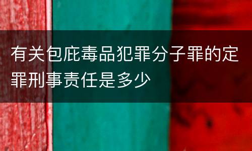 有关包庇毒品犯罪分子罪的定罪刑事责任是多少