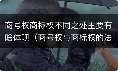 商号权商标权不同之处主要有啥体现（商号权与商标权的法律冲突与解决）