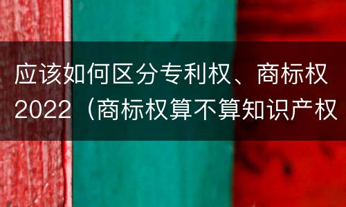 应该如何区分专利权、商标权2022（商标权算不算知识产权）