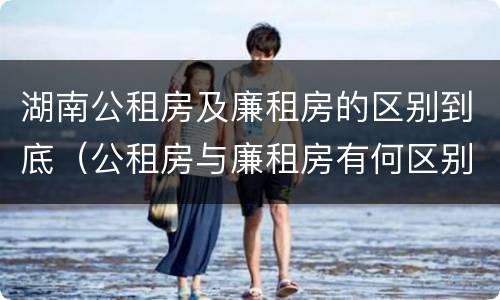 湖南公租房及廉租房的区别到底（公租房与廉租房有何区别）