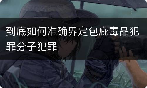 到底如何准确界定包庇毒品犯罪分子犯罪