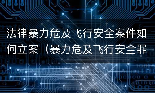 法律暴力危及飞行安全案件如何立案（暴力危及飞行安全罪是危险犯吗）