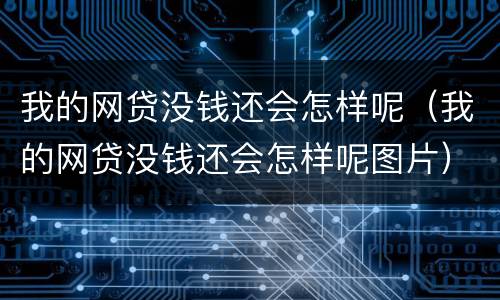 我的网贷没钱还会怎样呢（我的网贷没钱还会怎样呢图片）