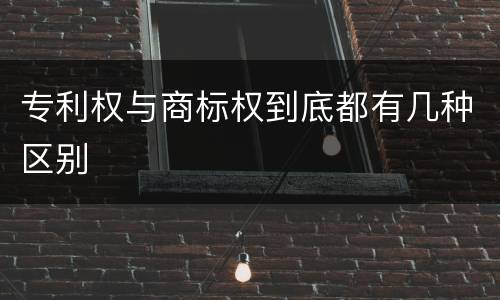 专利权与商标权到底都有几种区别