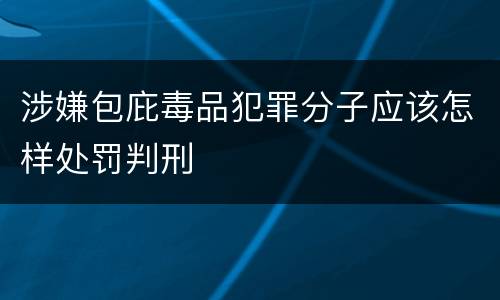 涉嫌包庇毒品犯罪分子应该怎样处罚判刑