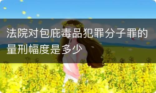 法院对包庇毒品犯罪分子罪的量刑幅度是多少