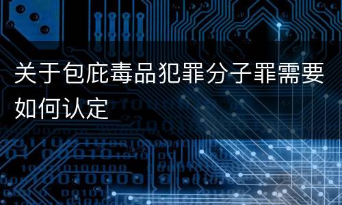 关于包庇毒品犯罪分子罪需要如何认定