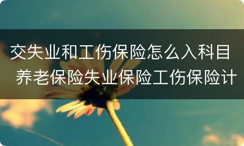 交失业和工伤保险怎么入科目 养老保险失业保险工伤保险计入什么科目