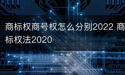 商标权商号权怎么分别2022 商标权法2020