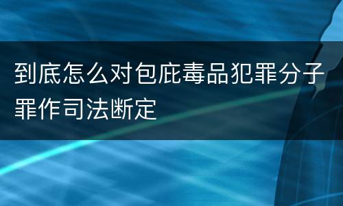 到底怎么对包庇毒品犯罪分子罪作司法断定