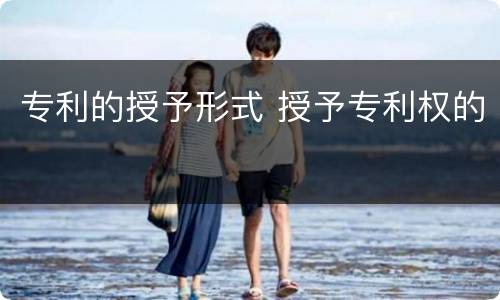 专利的授予形式 授予专利权的