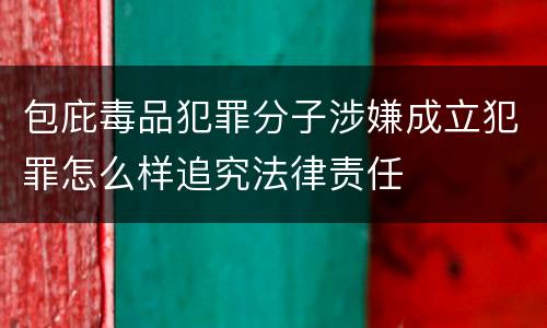 包庇毒品犯罪分子涉嫌成立犯罪怎么样追究法律责任