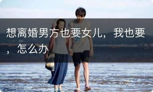 想离婚男方也要女儿，我也要，怎么办