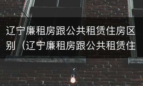辽宁廉租房跟公共租赁住房区别（辽宁廉租房跟公共租赁住房区别在哪）