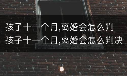 孩子十一个月,离婚会怎么判 孩子十一个月,离婚会怎么判决