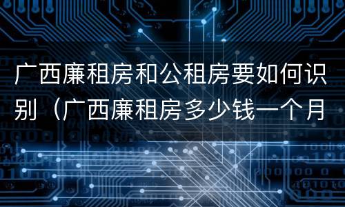 广西廉租房和公租房要如何识别（广西廉租房多少钱一个月）