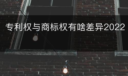 专利权与商标权有啥差异2022
