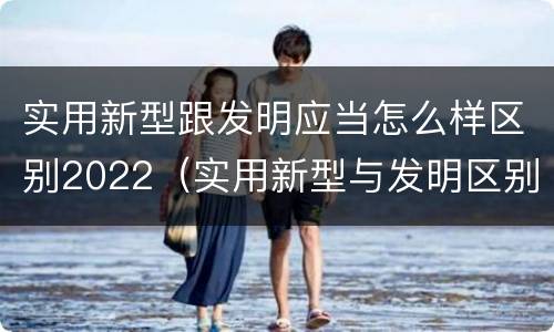 实用新型跟发明应当怎么样区别2022（实用新型与发明区别）