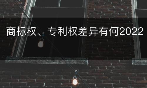 商标权、专利权差异有何2022