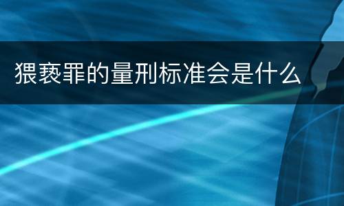 猥亵罪的量刑标准会是什么