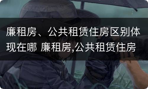 廉租房、公共租赁住房区别体现在哪 廉租房,公共租赁住房区别体现在哪方面