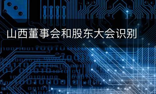 山西董事会和股东大会识别