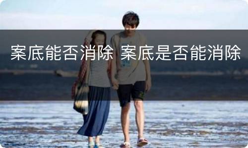 案底能否消除 案底是否能消除