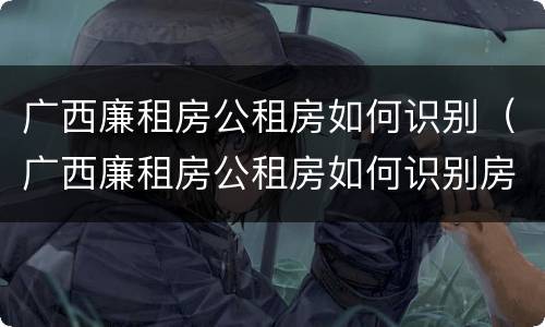 广西廉租房公租房如何识别（广西廉租房公租房如何识别房源）