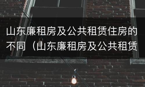 山东廉租房及公共租赁住房的不同（山东廉租房及公共租赁住房的不同之处）