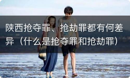 陕西抢夺罪、抢劫罪都有何差异（什么是抢夺罪和抢劫罪）