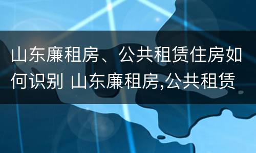 山东廉租房、公共租赁住房如何识别 山东廉租房,公共租赁住房如何识别房产证