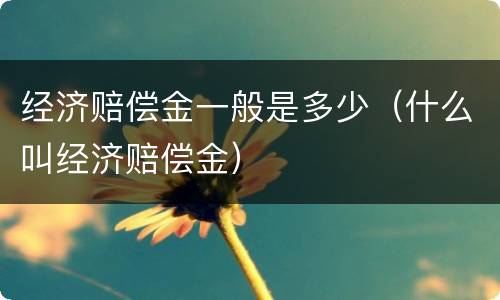 经济赔偿金一般是多少（什么叫经济赔偿金）