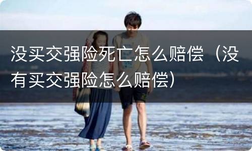 没买交强险死亡怎么赔偿（没有买交强险怎么赔偿）