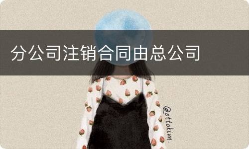 分公司注销合同由总公司