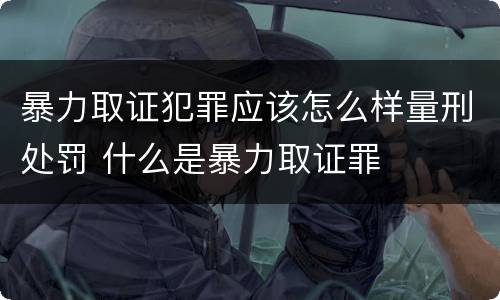 暴力取证犯罪应该怎么样量刑处罚 什么是暴力取证罪
