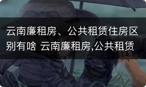 云南廉租房、公共租赁住房区别有啥 云南廉租房,公共租赁住房区别有啥不一样