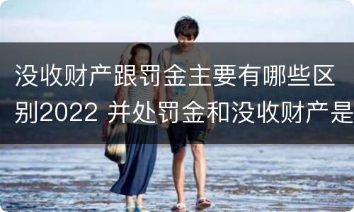 没收财产跟罚金主要有哪些区别2022 并处罚金和没收财产是什么意思