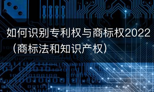 如何识别专利权与商标权2022（商标法和知识产权）