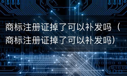 商标注册证掉了可以补发吗（商标注册证掉了可以补发吗）
