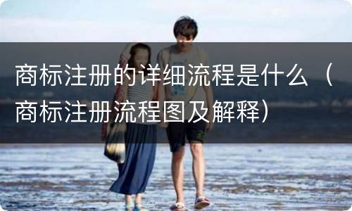 商标注册的详细流程是什么（商标注册流程图及解释）