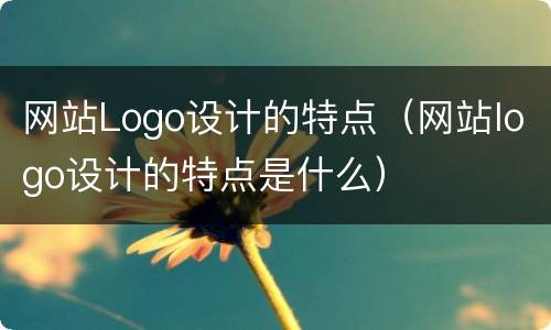 网站Logo设计的特点（网站logo设计的特点是什么）