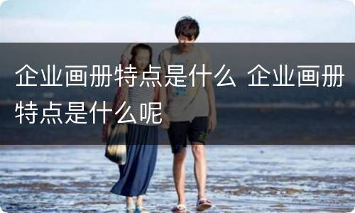 企业画册特点是什么 企业画册特点是什么呢