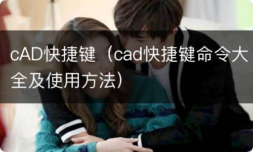 cAD快捷键（cad快捷键命令大全及使用方法）