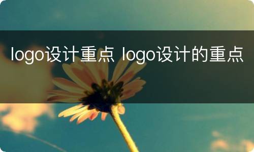 logo设计重点 logo设计的重点