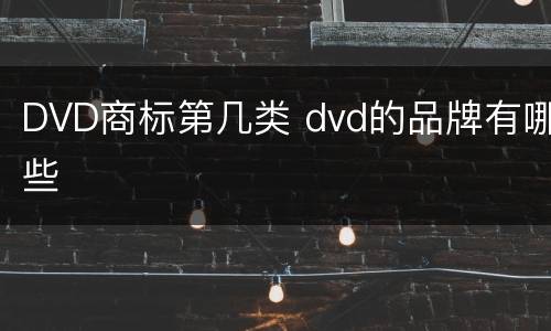 DVD商标第几类 dvd的品牌有哪些