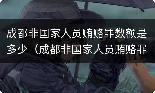 成都非国家人员贿赂罪数额是多少（成都非国家人员贿赂罪数额是多少钱）