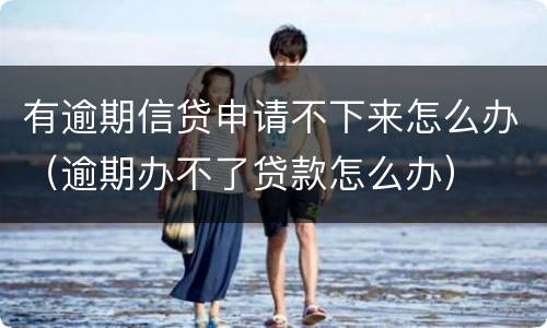 有逾期信贷申请不下来怎么办（逾期办不了贷款怎么办）