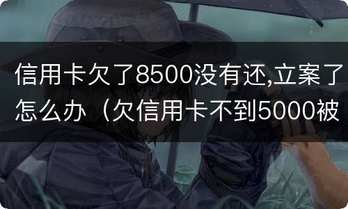 信用卡欠了8500没有还,立案了怎么办（欠信用卡不到5000被起诉了）